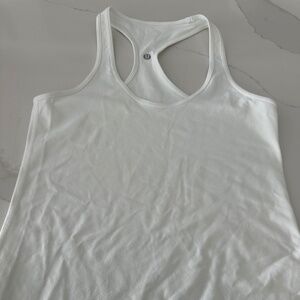 Lulu Lemon white Ladies top size M